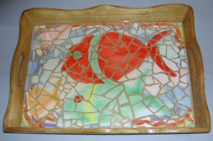 TRAY-fish pottery