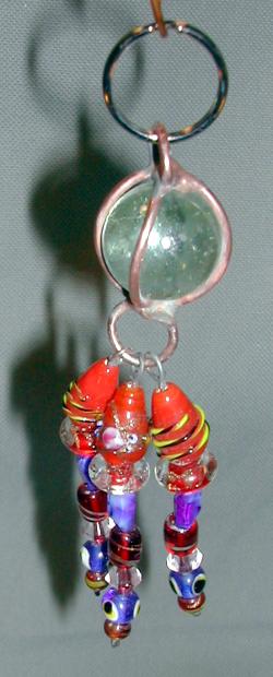 keyring green-red